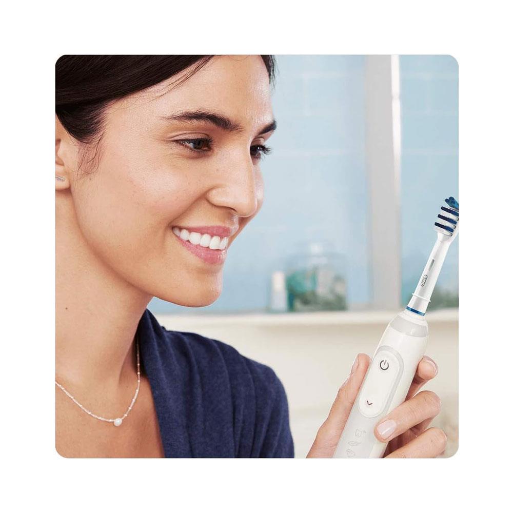 Oral-B Trizone Toothbrush Heads Replacement Refills 2 Pack - White And Blue