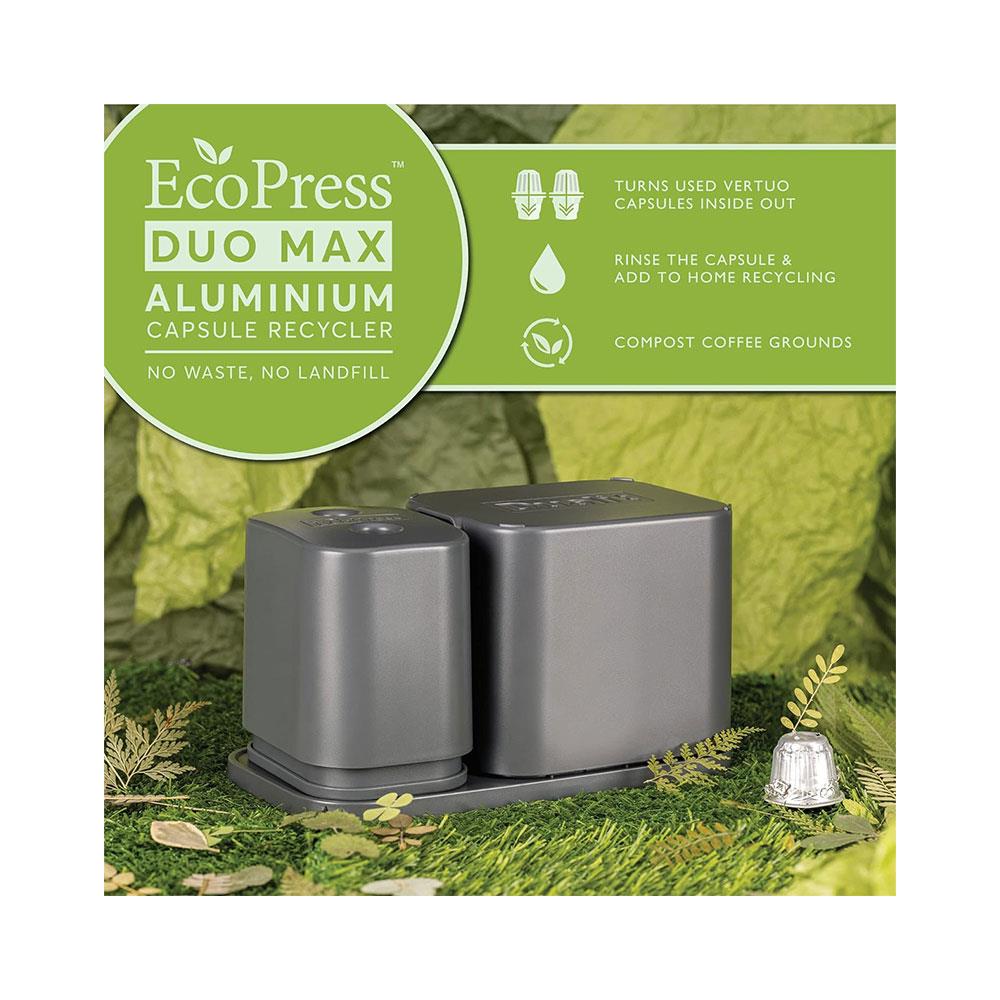 Dualit EcoPress Duo Max Aluminium Coffee Pod Capsule Recycling Tool - Grey