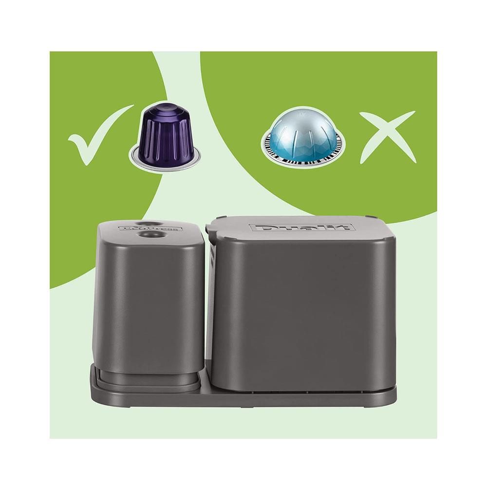 Dualit EcoPress Duo Max Aluminium Coffee Pod Capsule Recycling Tool - Grey