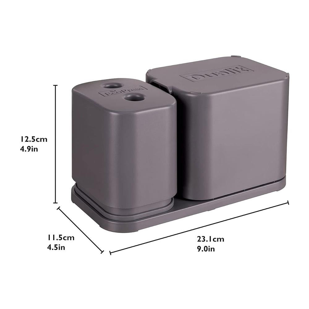 Dualit EcoPress Duo Max Aluminium Coffee Pod Capsule Recycling Tool - Grey