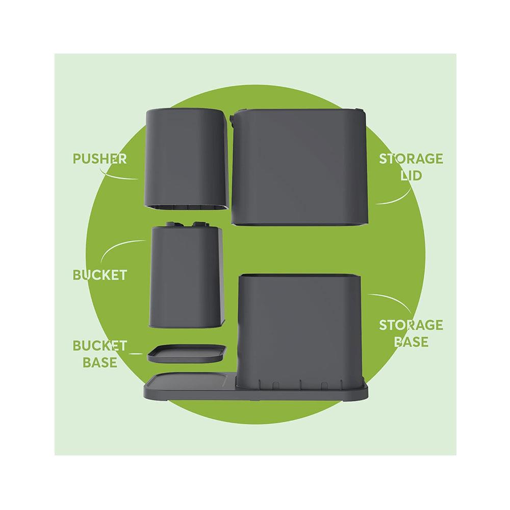 Dualit EcoPress Duo Max Aluminium Coffee Pod Capsule Recycling Tool - Grey