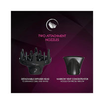 Wahl Ionic Smooth Hair Dryer 2200 W 3 Heat And 2 Speed Settings - Black