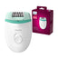 Philips Satinelle Essential Corded Compact Epilator Hair Removal - White & Green