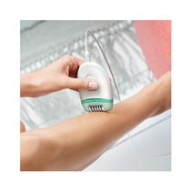 Philips Satinelle Essential Corded Compact Epilator Hair Removal - White & Green