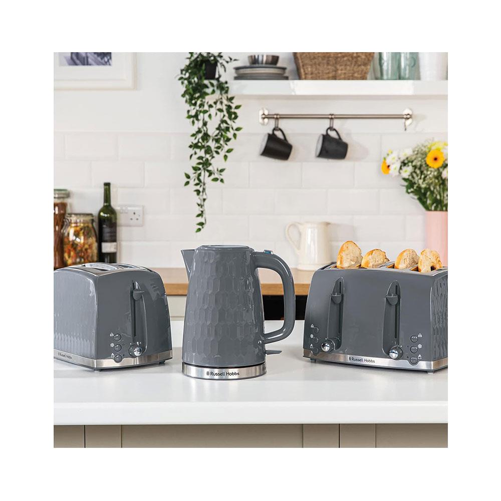 Russell Hobbs Contemporary Honeycomb 2 Slice Toaster 850 W - Grey Secondary image