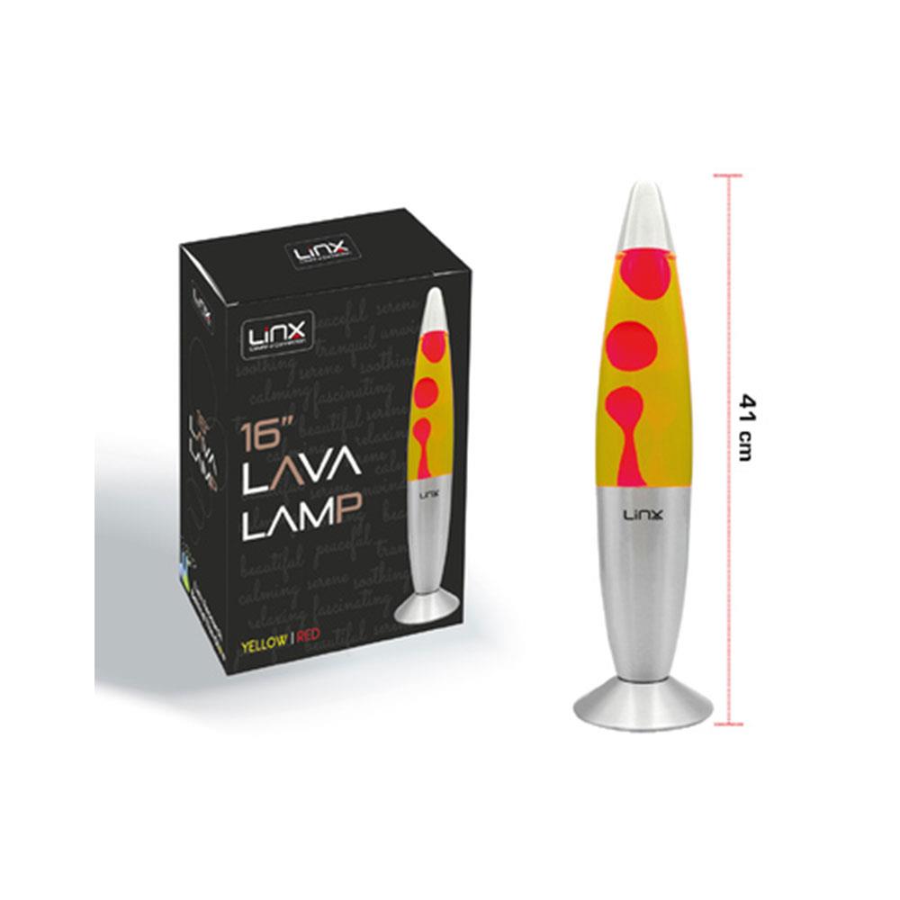 Linx 16 Inch Motion Lava Lamp - Yellow Red
