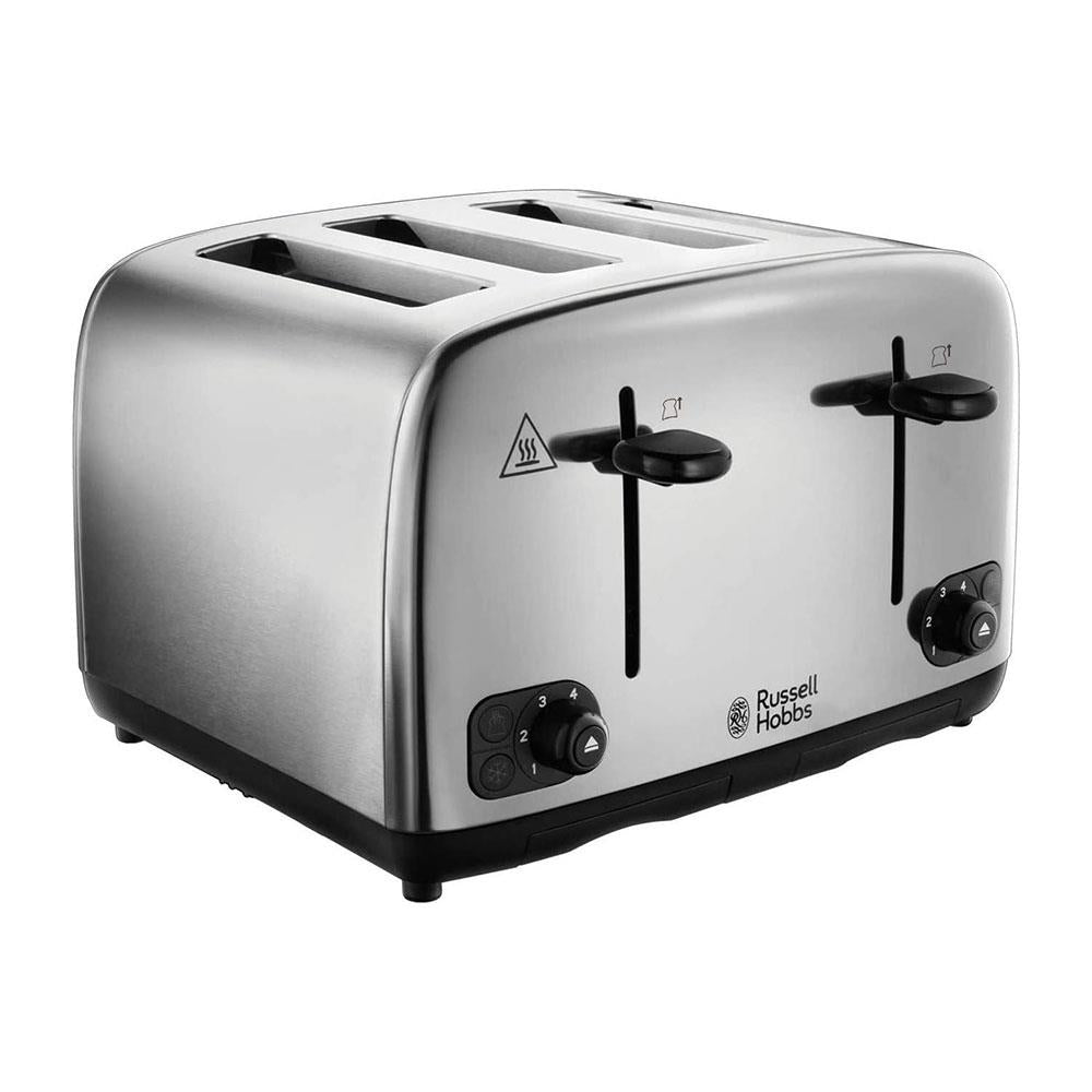 Russell Hobbs Adventure 4 Slice Toaster Brushed And Polished Stainless Steel 1700 W - Silver Main image