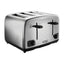 Russell Hobbs Adventure 4 Slice Toaster Brushed And Polished Stainless Steel 1700 W - Silver