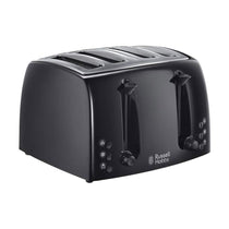 Russell Hobbs Textures 4 Slice Toaster With Extra Wide Slots 850W - Black