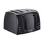 Russell Hobbs Textures 4 Slice Toaster With Extra Wide Slots 850W - Black