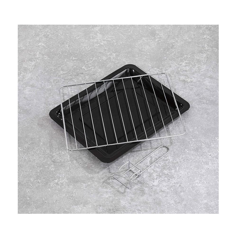 Daewoo Electric Oven with Adjustable Temperature Control Stainless Steel Glass 1300 W 23 Litre - Black