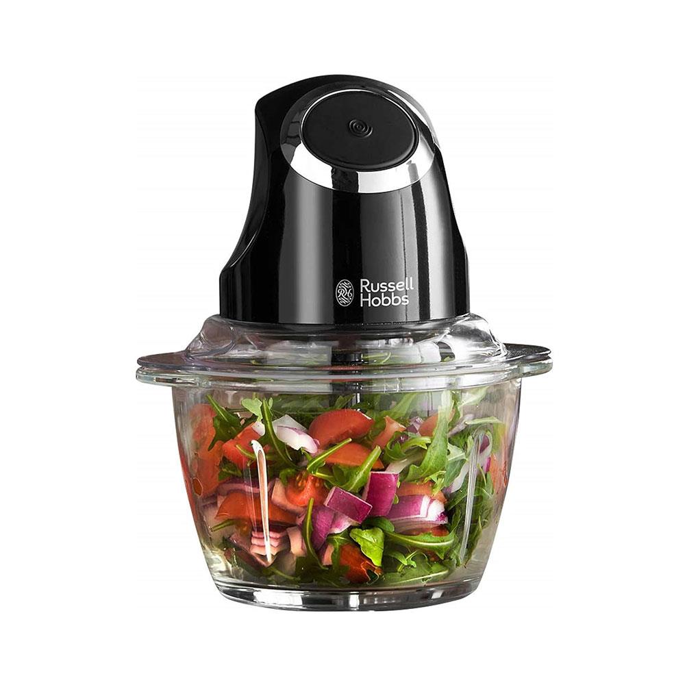 Russell Hobbs Desire Mini Chopper Vegetable And Onion Chopper 500 ml Glass Bowl 200 W - Matte Black Main image