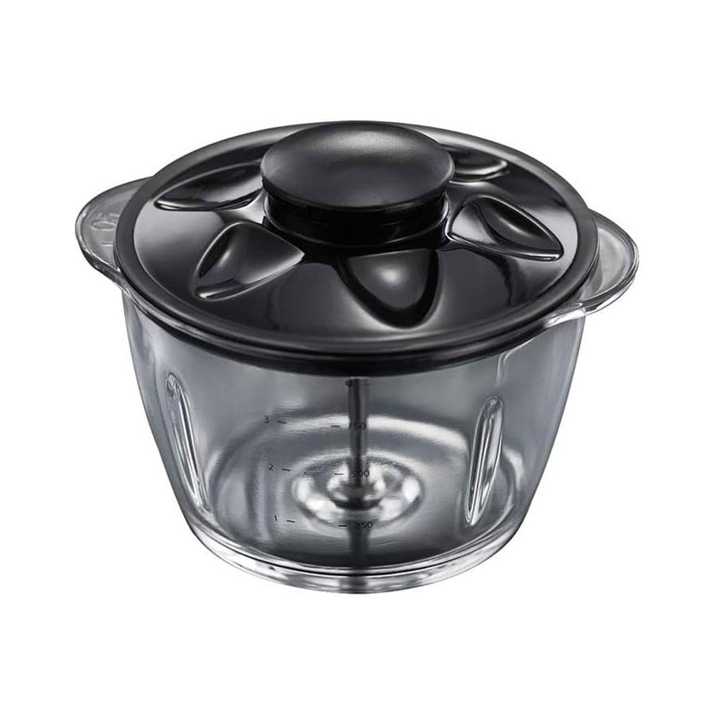 Russell Hobbs Desire Mini Chopper Vegetable And Onion Chopper 500 ml Glass Bowl 200 W - Matte Black