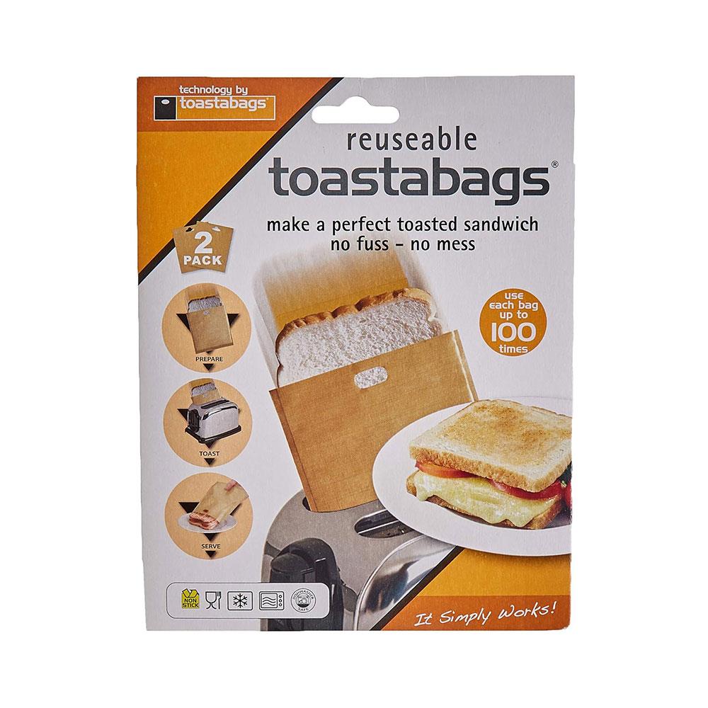 Toastabags Reusable Toaster Bags 100 Use - 2 Pack