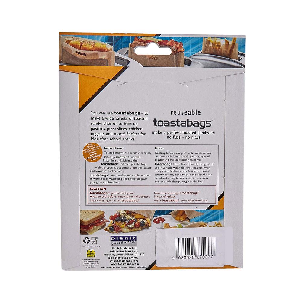 Toastabags Reusable Toaster Bags 100 Use - 2 Pack Secondary image