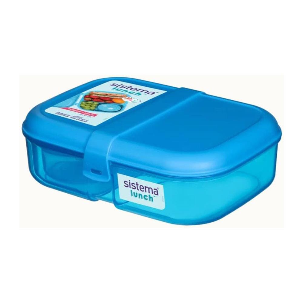 Sistema Ribbon Lunch Box 1.1 Litres With 130ml Mini Bite - Assorted Colours Secondary image