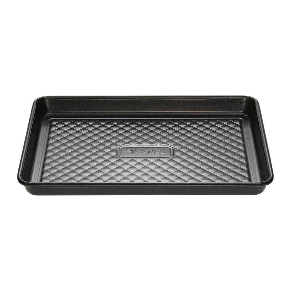 Prestige Inspire Steel 27x20 cm Baking Tray - Black