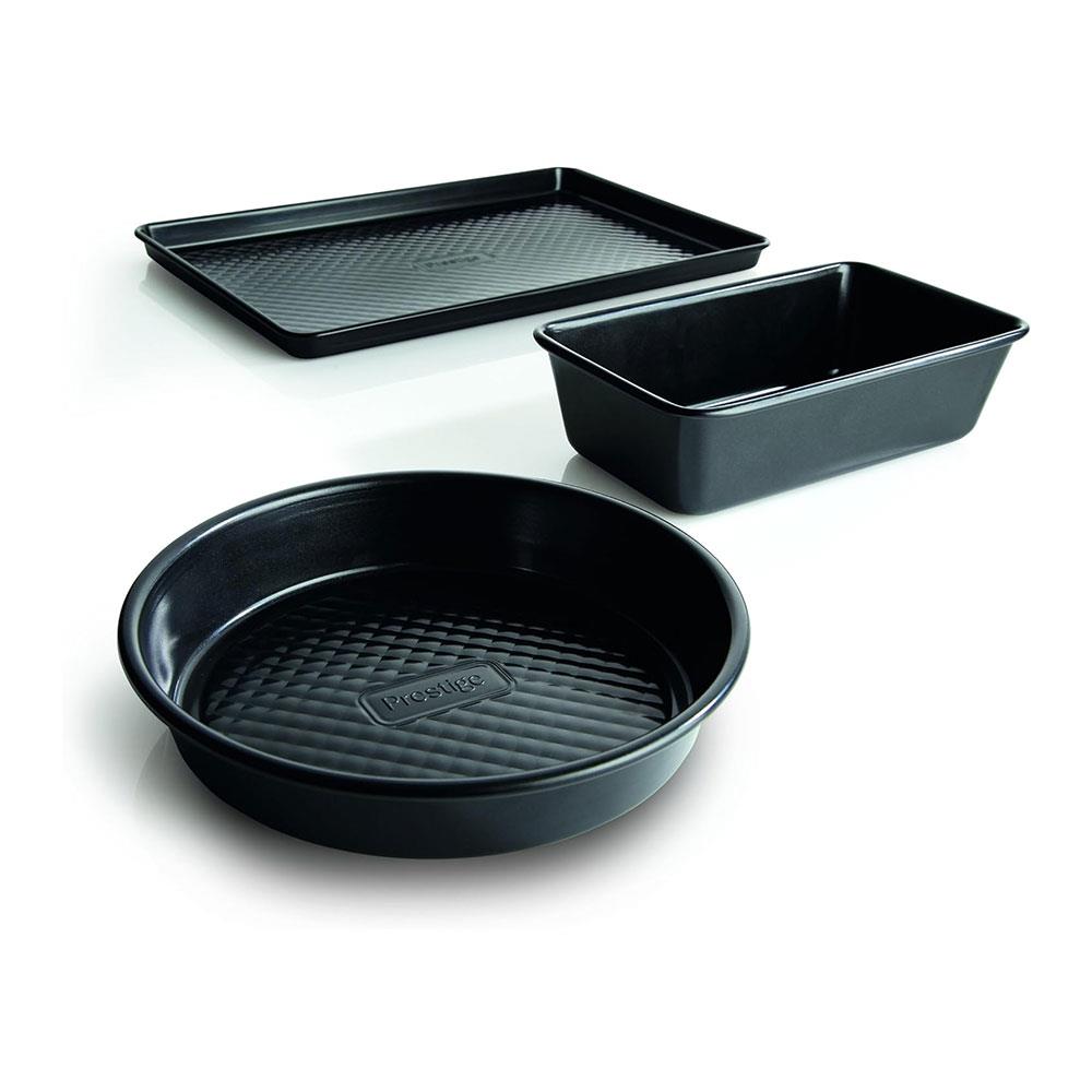 Prestige Inspire Steel 27x20 cm Baking Tray - Black