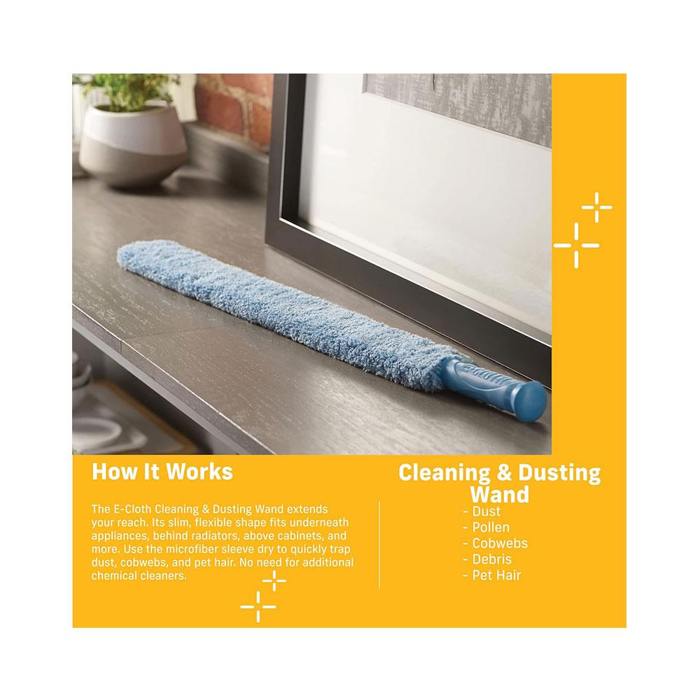 E-Cloth Cleaning And Dusting Wand Microfibre - Blue