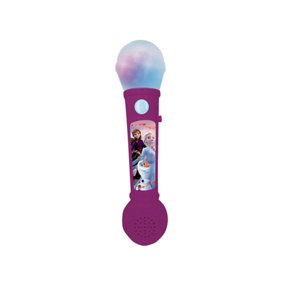 Lexibook Disney Frozen Lighting Microphone With Melodies & Sound Effects - Purple/Blue Main image