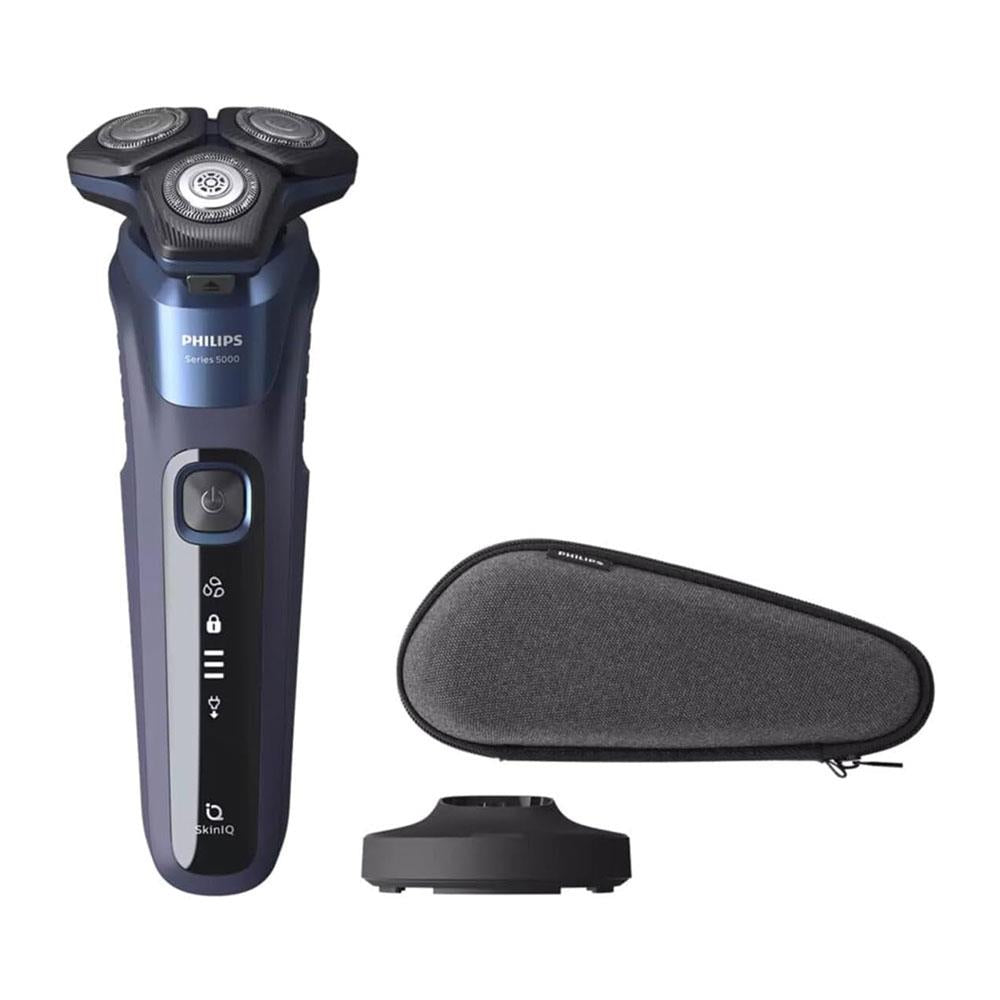Philips Shaver Series 5000 Wet And Dry Electric Shaver Steel Precision Blades - Midnight Blue