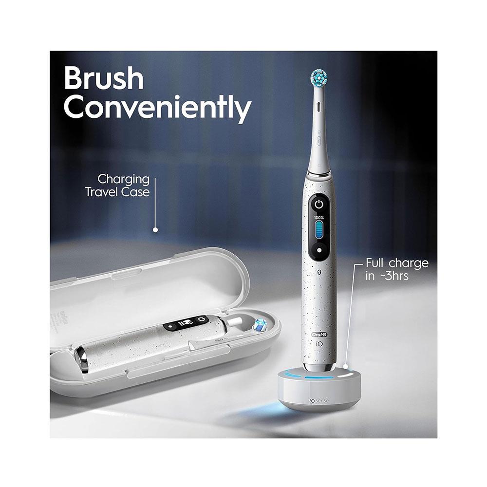 Oral-B iO10 Electric Toothbrush With Charging Travel Case - Stardust White