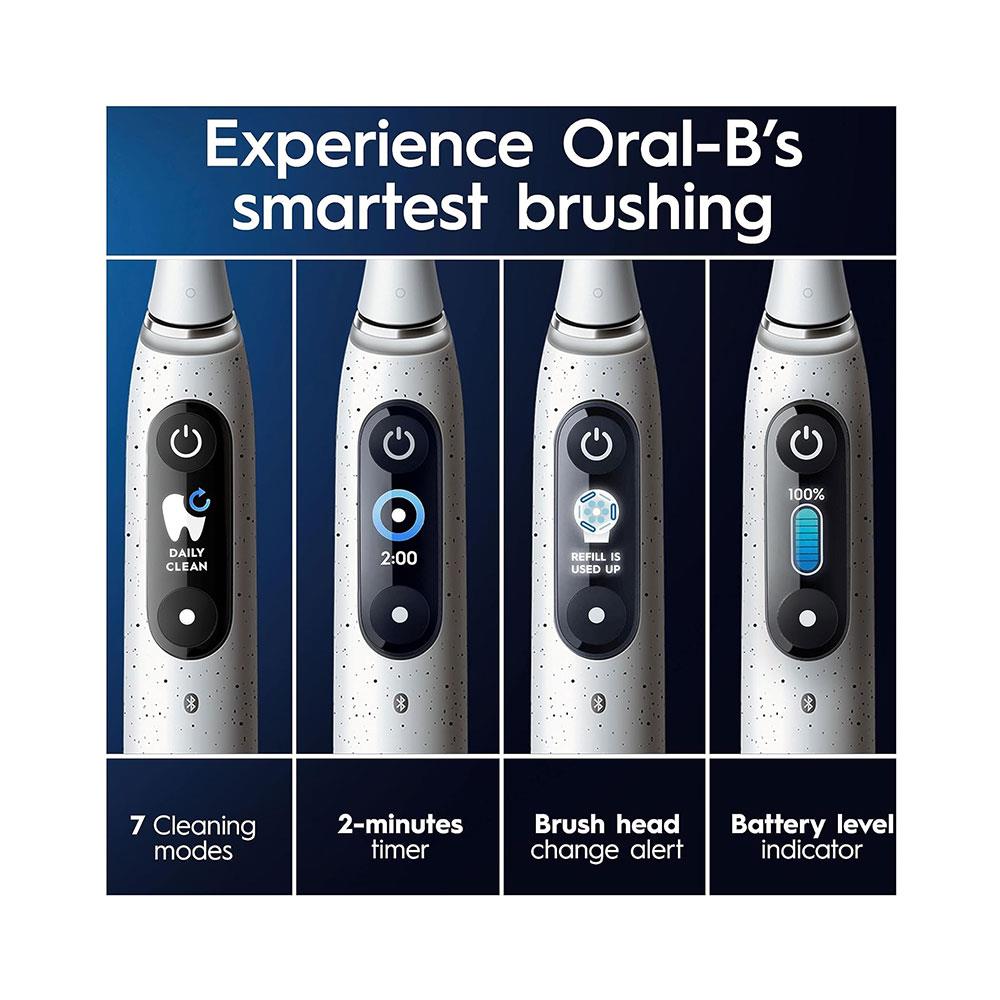 Oral-B iO10 Electric Toothbrush With Charging Travel Case - Stardust White