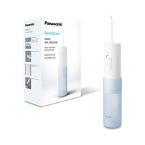 Panasonic Portable Oral Irrigator Travel Water Flossers With 2 Level Pressures Tooth Cleaner Nozzle - White/Blue