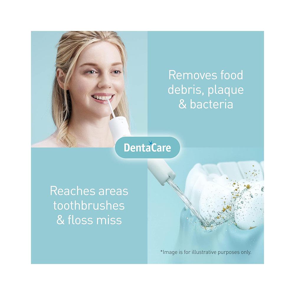 Panasonic Portable Oral Irrigator Travel Water Flossers With 2 Level Pressures Tooth Cleaner Nozzle - White/Blue