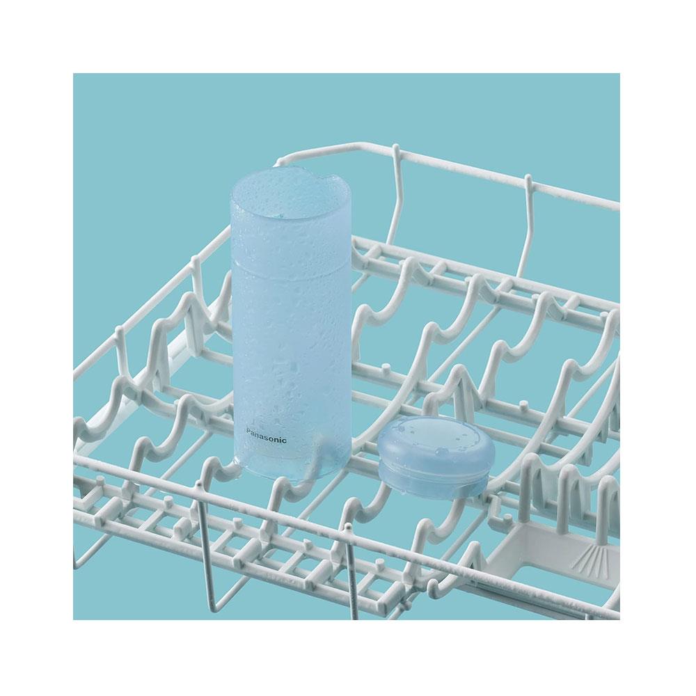 Panasonic Portable Oral Irrigator Travel Water Flossers With 2 Level Pressures Tooth Cleaner Nozzle - White/Blue