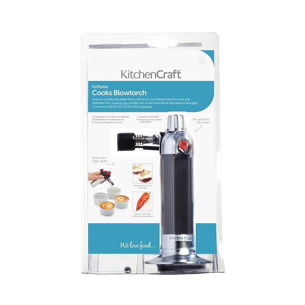 KitchenCraft Refillable Cooks Blowtorch - Silver Secondary image