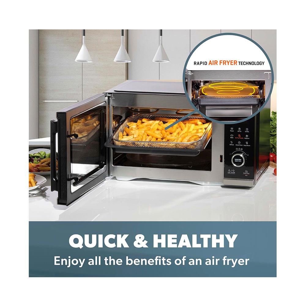 Daewoo Actuate 5-In-1 Air Fryer & Microwave Oven With 10 Power Levels 2400W 26 Litres - Black