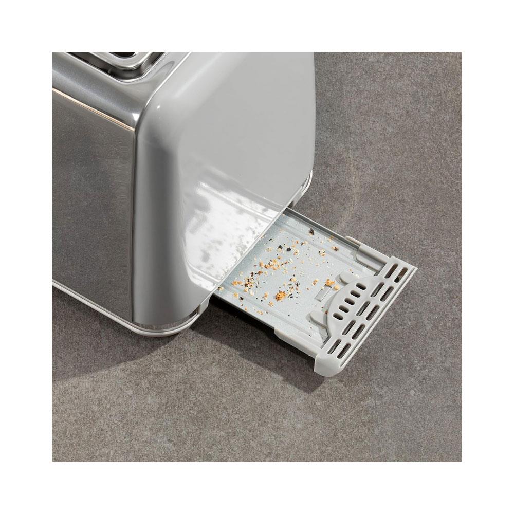 Daewoo Kensington 2 Slice Toaster Stainless Steel 870W - Grey