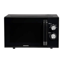 Daewoo Solo Microwave With Auto Defrost Function & 5 Power Settings 800W 23 Litres - Black