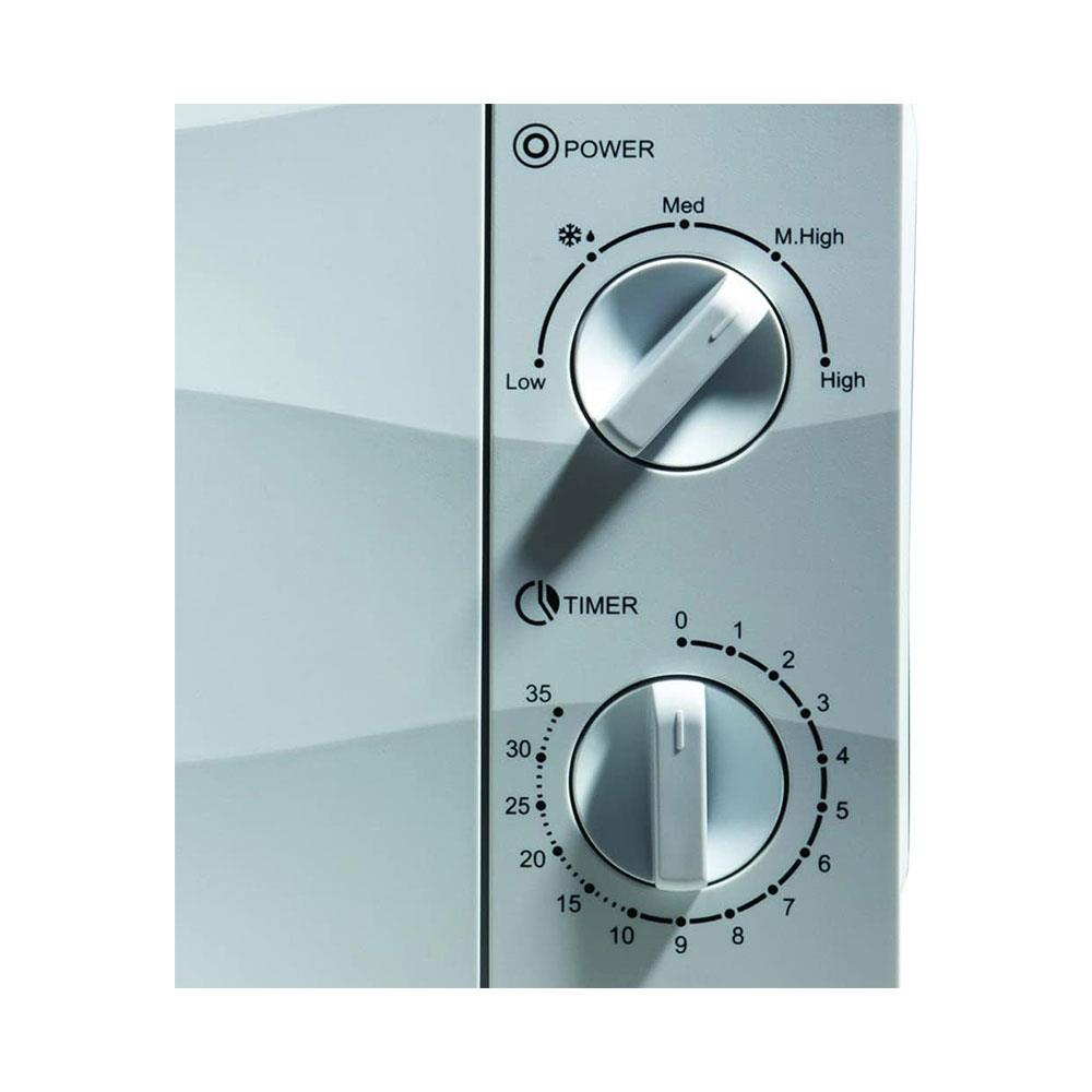Daewoo Solo Microwave With Auto Defrost Function & 5 Power Settings 700W 20 Litres - White