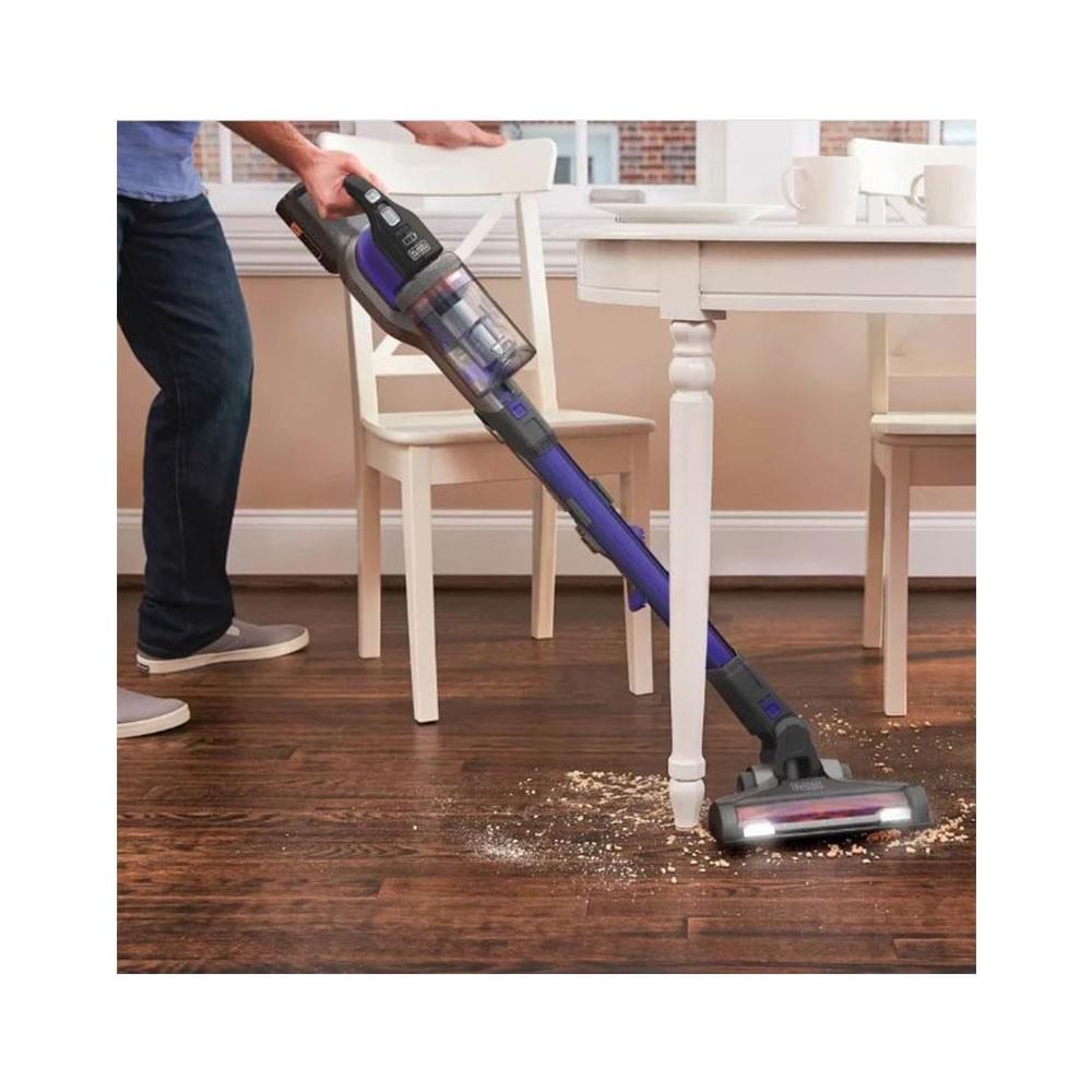 Black & Decker POWERSERIES Extreme 36V 4-In-1 Cordless Pet Vacuum Cleaner - Purple & Grey