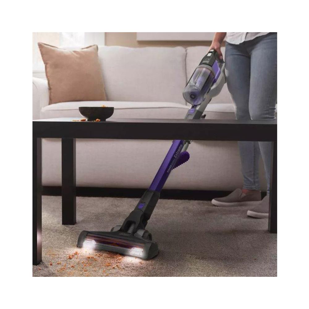 Black & Decker POWERSERIES Extreme 36V 4-In-1 Cordless Pet Vacuum Cleaner - Purple & Grey