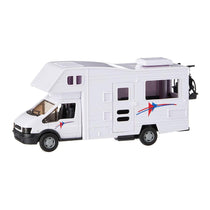 Motor Zone Motorhome 1:48 Scale Diecast Vehicle Toy With Opening Doors - White