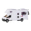 Motor Zone Motorhome 1:48 Scale Diecast Vehicle Toy With Opening Doors - White