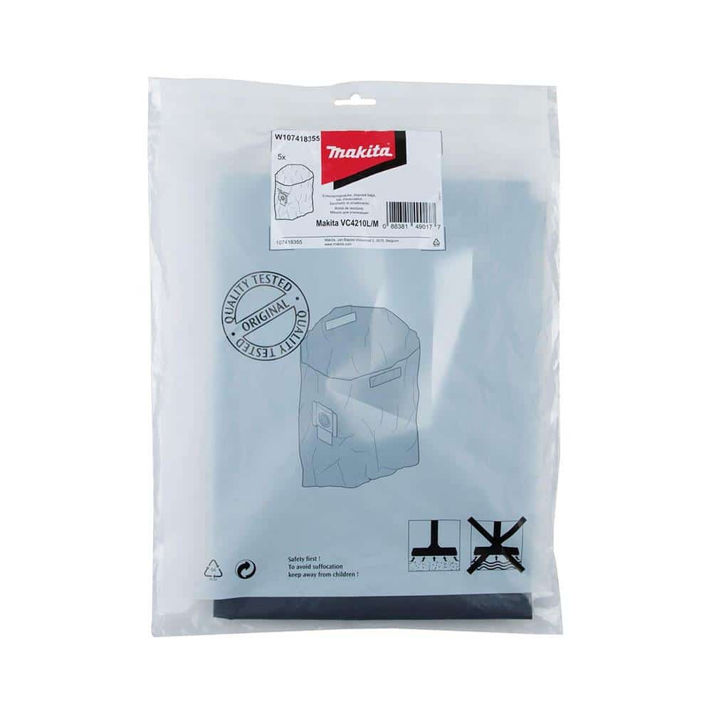 Makita Disposal Bags For VC4210 - 5 Pieces Secondary image