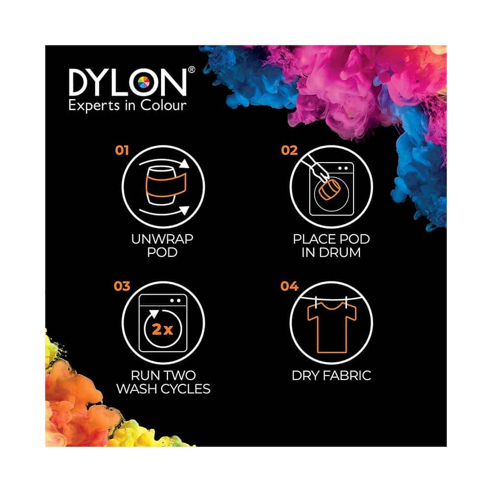 Dylon Machine Fabric Dye Pod For Clothes And Soft Furnishings 350g - Ocean Blue