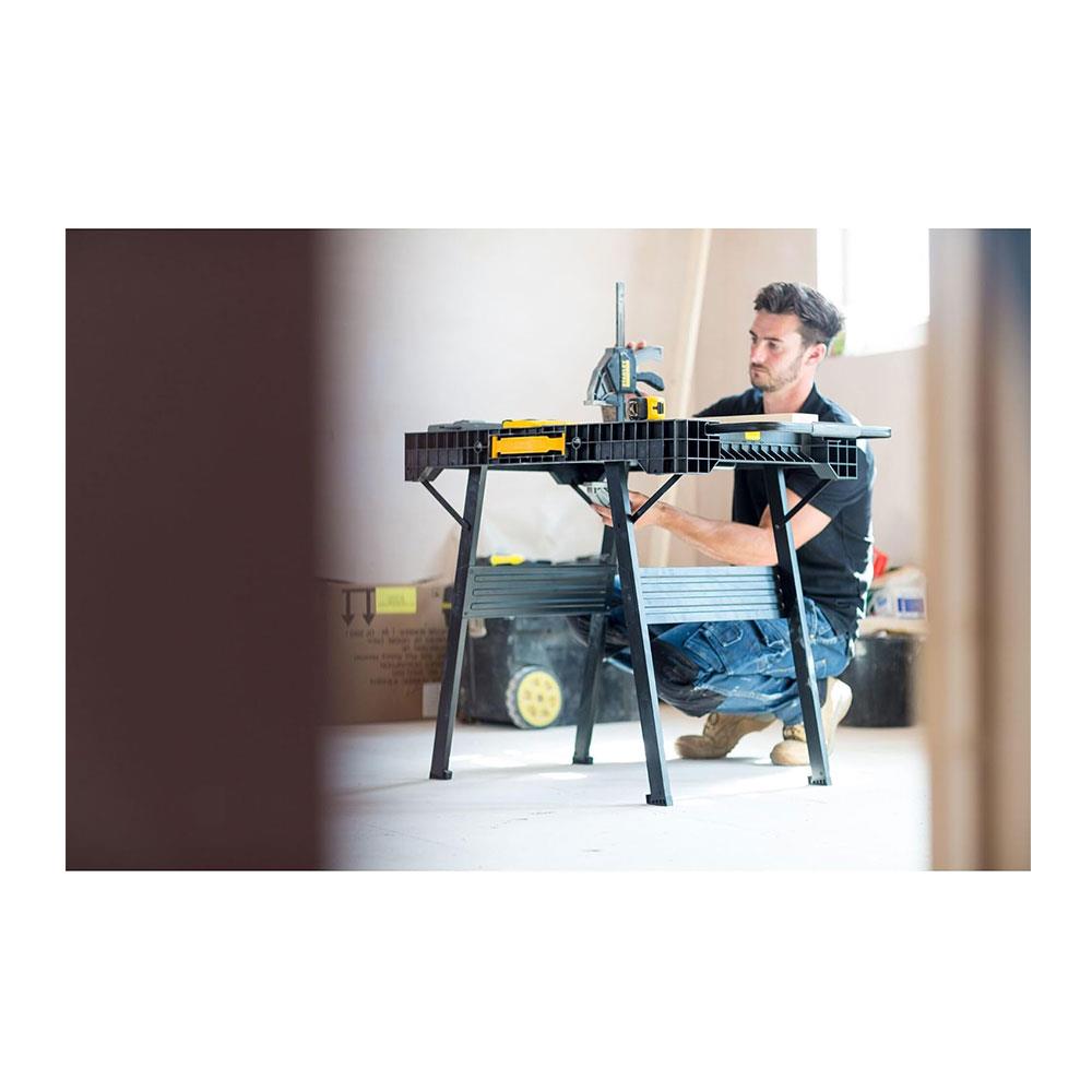 Stanley Fatmax Express Folding Workbench With Up To 455kg Load Capacity - Black