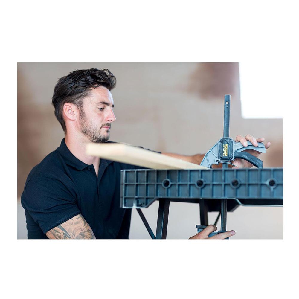 Stanley Fatmax Express Folding Workbench With Up To 455kg Load Capacity - Black