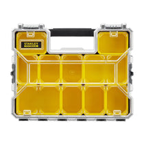 Stanley Fatmax Pro Shallow Stackable Storage Organiser With Metal Latches - Black/Yellow