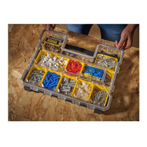Stanley Fatmax Pro Shallow Stackable Storage Organiser With Metal Latches - Black/Yellow