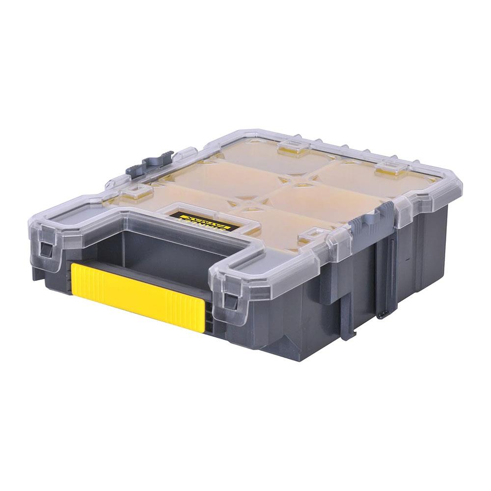 Stanley Fatmax Small Organiser With Metal Latch & 6 Removable Cups - Black/Yellow