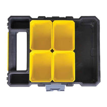 Stanley Fatmax Small Organiser With Metal Latch & 6 Removable Cups - Black/Yellow