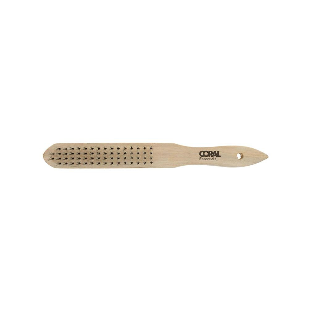 Coral Essentials 4-Row Fine Wire Abrasive Brush - Natural Secondary image