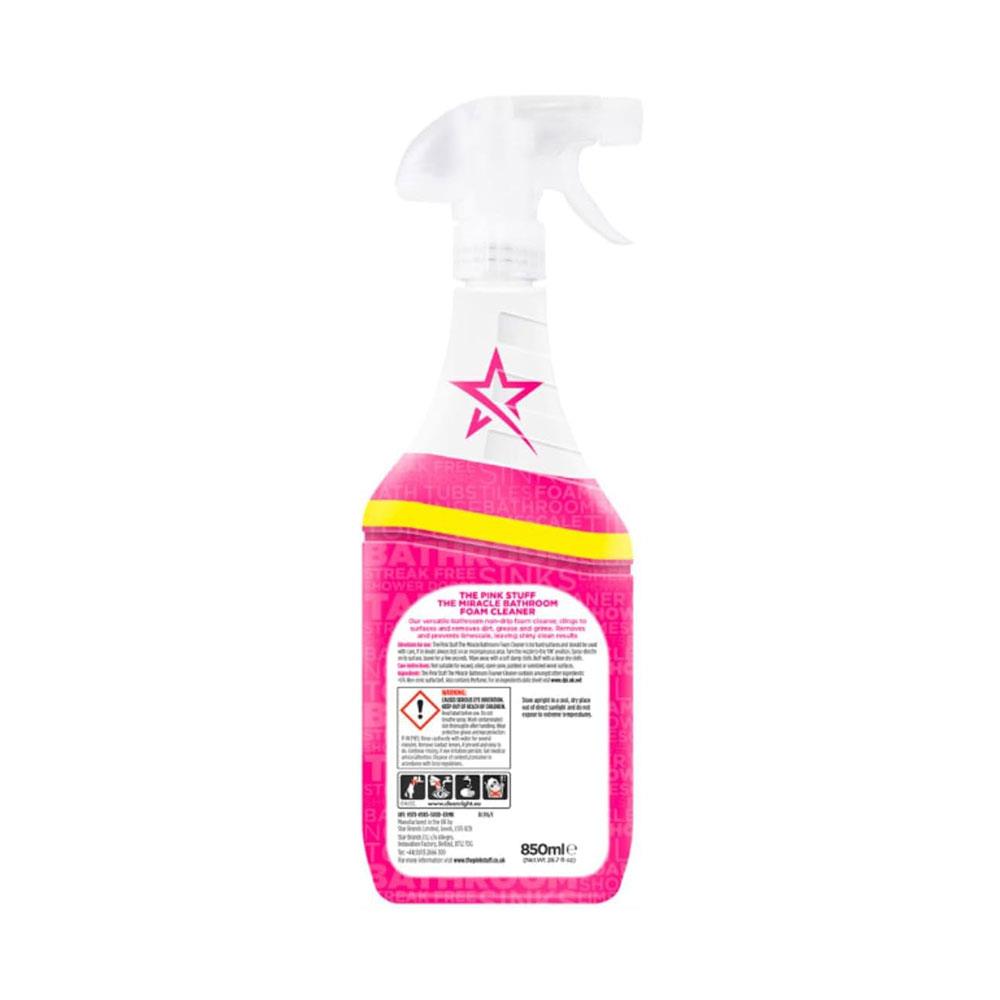 The Pink Stuff Foaming Bathroom Cleaner - 850ml Secondary image