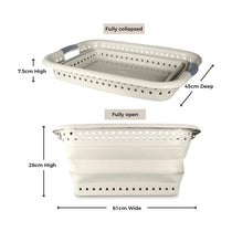 Tower Collapsible Laundry Basket With Pop-Up Design Large 16 Litres Capacity - Latte